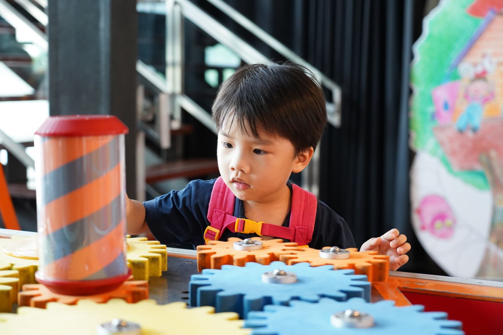 Child in museum