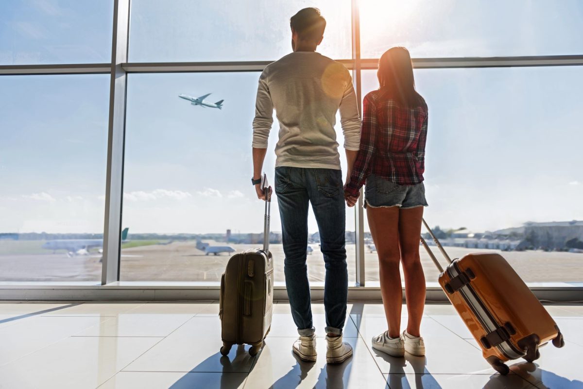Couple in Naples Florida airport