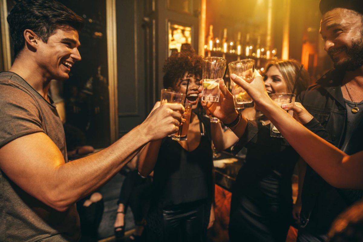 Friends having drinks in Southwest Florida