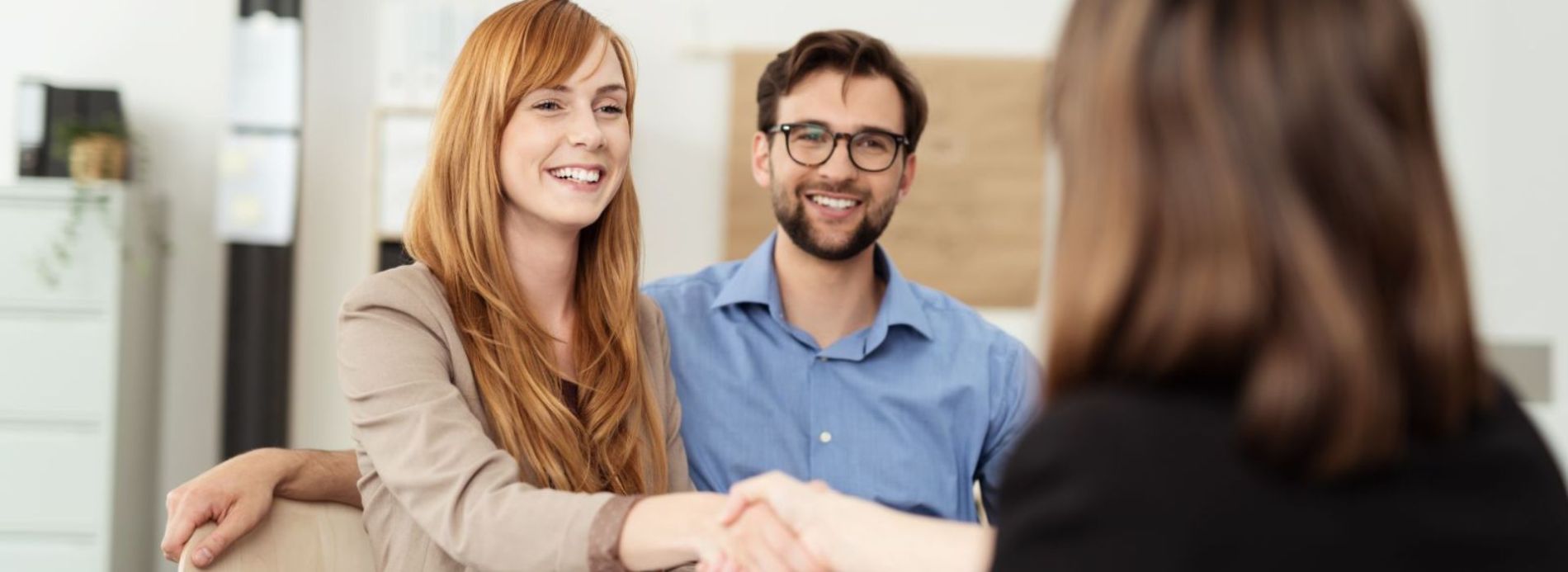 Two people shaking hands