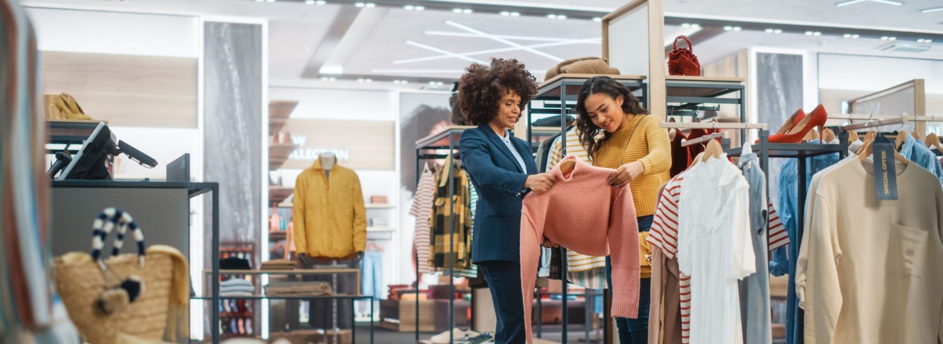 women shopping in store